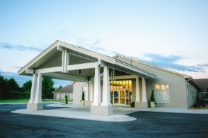 Outside of a skilled nursing facility